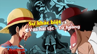 Luffy & Râu Đen, Vua hải tặc & Tứ hoàng khác biệt như thế nào?