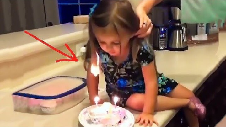 Kids and Babies blowing out Birthday candles Funny Videos