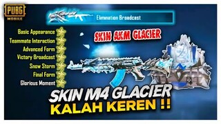 SKIN M4 GLASIER KALAH KEREN SAMA INI , INILAH SKIN AKM GLASIER MAX ADA HIT EFFECTNYA - PUBG MOBILE