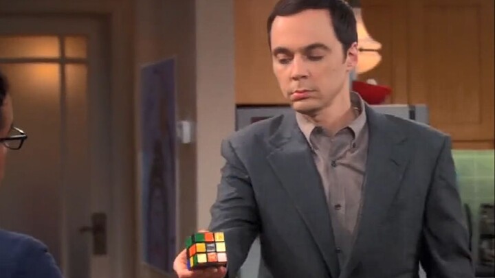 [TBBT] Leonard wanted to confiscate Sheldon's entertainment tools, but he took out the Rubik's Cube 