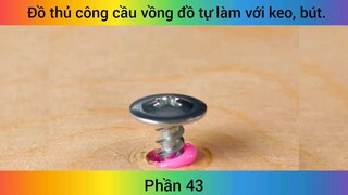 đồ thủ công cầu vồng tự làm với keo #43