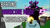 Beating Hardcore Mode in Highlands | Tower Defense Simulator | ROBLOX