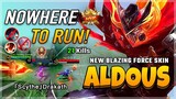 New Blazing Force Skin! Aldous Best Build 2020 Gameplay | Diamond Giveaway Mobile Legends