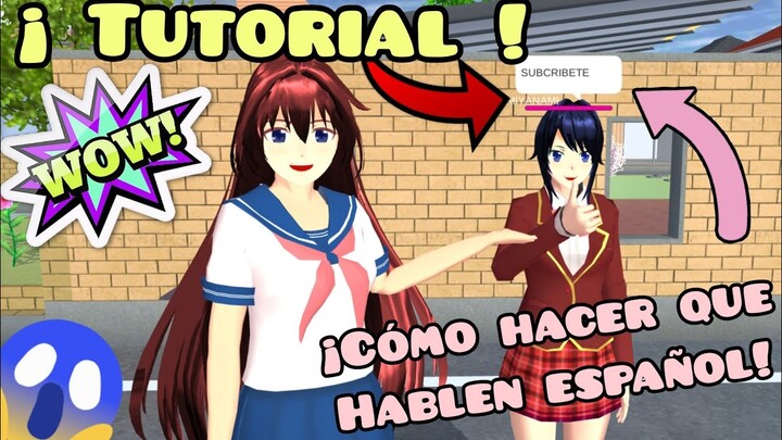 Cómo hacer que los NPCs hablen español! 😱| Tutorial | Sakura School Simulator