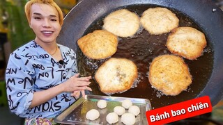 Ty Thy trổ tài làm bánh bao chiên Thái Lan - Ẩm thực Cha Rồng gỏi đu đủ