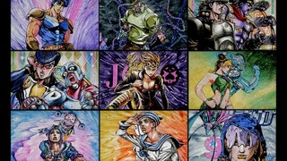 【JOJO】1~9部主角『固态沙画』合集！用时41小时43分05秒！