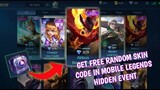 Get free random skin code and more rewards in mobile legends hidden event