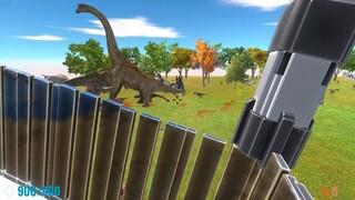 Ride on Spinosaurus. FPS Perspective! Animal Revolt Battle Simulator