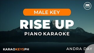 Rise Up - Andra Day (Male Key - Piano Karaoke)