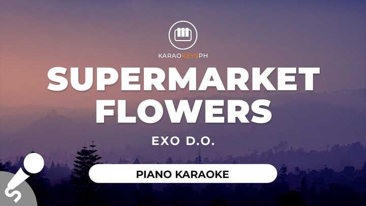 Supermarket Flowers - EXO D.O. (Piano Karaoke)