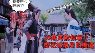 【陈情令】28集夷陵相遇樱花妹评论，小两口带娃太甜了