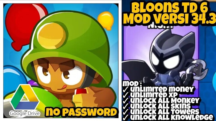 Bloons TD 6 Mod Apk Update  Versi 34.3 - Mod Unlimited Money & Unlock All Monkey
