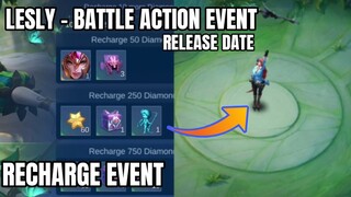 Lesly - Battle Action Event Recharge Extra Rewards | Diamond Vault Event | MLBB