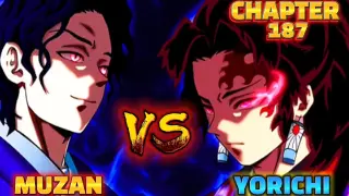 YORICHI VS MUZAN FULL FIGHT‼️ Demon Slayer Season 5 Sunrise Countdown Arc- Chapter 187