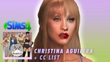 SIMS 4 |  CAS |  CHRISTINA AGUILERA as Ali from Burlesque 💋 - Satisfying CC build + CC LIST 😉