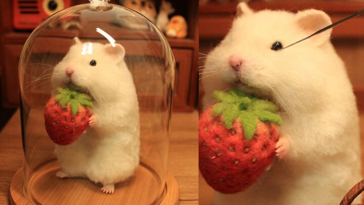 How to make by hand a hamster caught stealing strawberries