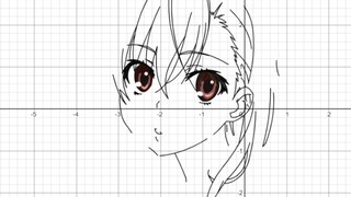 [Function Drawing] Use 744 equations to draw a gun sister