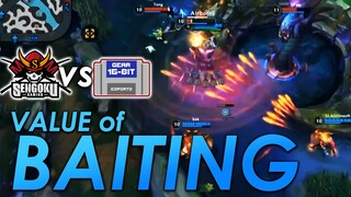 Ang Value ng Baiting. | SGK(JAPAN) vs 16B(KOREA) | Wild Rift Team Fight PH Breakdown