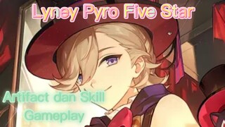 Genshin Impact INDO - Pembahasan Lyney Pyro Five Star mengenai Artifact dan Skil + Gameplay