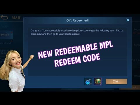 New redeemable MPL Redeem code in Mobile Legends 2022