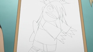 Boruto drew Chou Chou into this bear-like shape, and Master Sai actually said that Boruto is really 