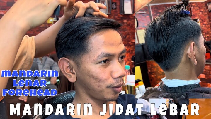 gaya rambut mandarin | jidat lebar