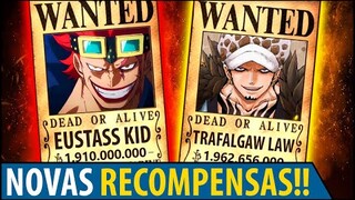 AS NOVAS RECOMPENSAS DE KID E LAW DEPOIS DE WANO!!!