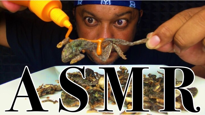 ASMR:กินเขียดทอด(EATING SOUNDS)|COCO SAMUI ASMR #asmr#frog#เขียดทอด