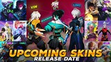 RELEASE DATES REVEALED OF ALL UPCOMING SKINS OF APRIL | GUINEVERE LEGEND, 515 SKINS, & MORE | MLBB