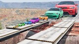 Big & Small Cars vs Trembling Bridge | BeamNG.Drive