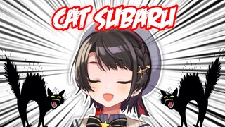 Subaru Tries to do a Cat Impression 【Hololive English Sub】