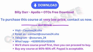 Billy Darr - Apollo + OTOs Free Download