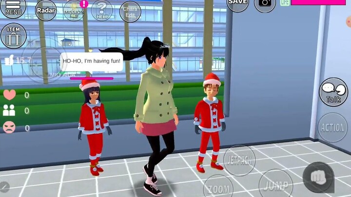 ละครสั้น เรื่องซ้อมเต้นวันคริสต์มาส sakuraschoolsimulator