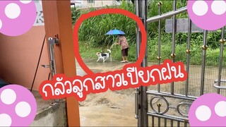 โลกของแสนดี ตอน กางร่มพาลูกสาวออกไปฉี่ในวันฝนตก