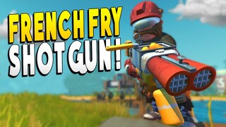 French Fry Shotgun Shreds Farmbots To Bits - Scrap Mechanic Survival - Early Access