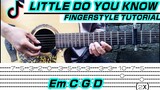 Little Do You Know | Alex & Sierra (Guitar Fingerstyle Cover) Tabs | Chords