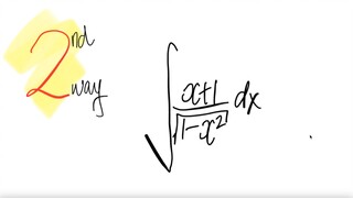 2nd way: ∫ (x+1)/(1-x^2) dx