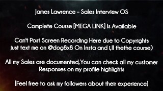 James Lawrence course - Sales Interview OS download