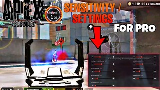 Show All Settings & Sensitivity Pro For New Player - Độ Nhạy Ghim Tâm Apex Legends Mobile