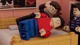 Homemade "Friends" LEGO Animation - Joey Discovers Chandler Monica Love