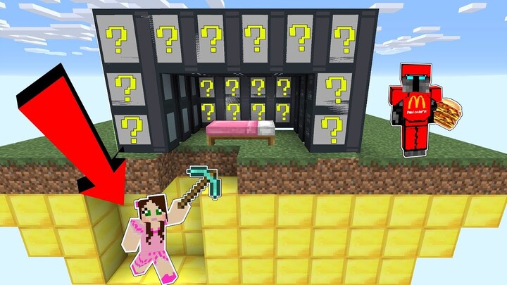 Minecraft: COMPUTER LUCKY BLOCK BEDWARS! - Modded Mini-Game