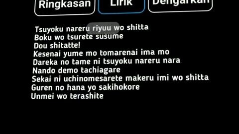 LIRIK LAGU OPENING DEMON SLAYER