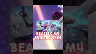 pendapat gw skin baru Beatrix M4 warna ungu! warna kesukaan muntun #mlbb