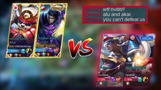 YUZUKE AND WOOPI VS TOP GLOBAL TRASHTALKER! | WHO WILL WIN?! | MLBB