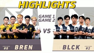 BLCK VS BREN Highlights | (FILIPINO) MPL-PH S8 Week 3 Day 2 | MLBB