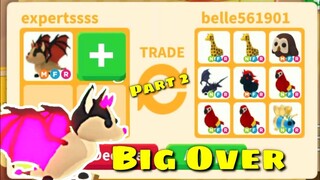 [Part 2]What People Trade For a Mega Neon Bat Dragon | +Giveaway | Roblox AdoptMe!