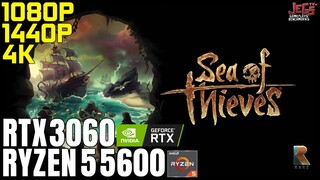 Sea of Thieves | Ryzen 5 5600 + RTX 3060 | 1080p, 1440p, 4K benchmarks!