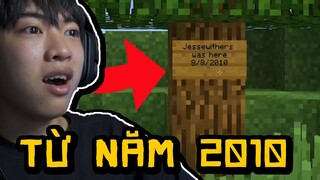 Tìm Thấy Bảng Từ 10 năm Trước Minecraft | Channy Minecraft 2b2t