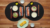 Tiga Hidangan Sarapan Tradisional Jepang.