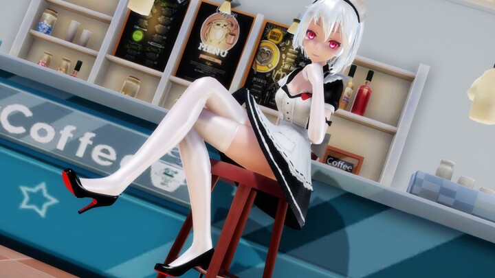 【MMD】 Silver-haired maid